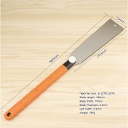 Ryoba Jepang Hand Saw 2 Sisi Gergaji Potong Kayu PVC Paralon Plastik Bambu Serbaguna - Image 3