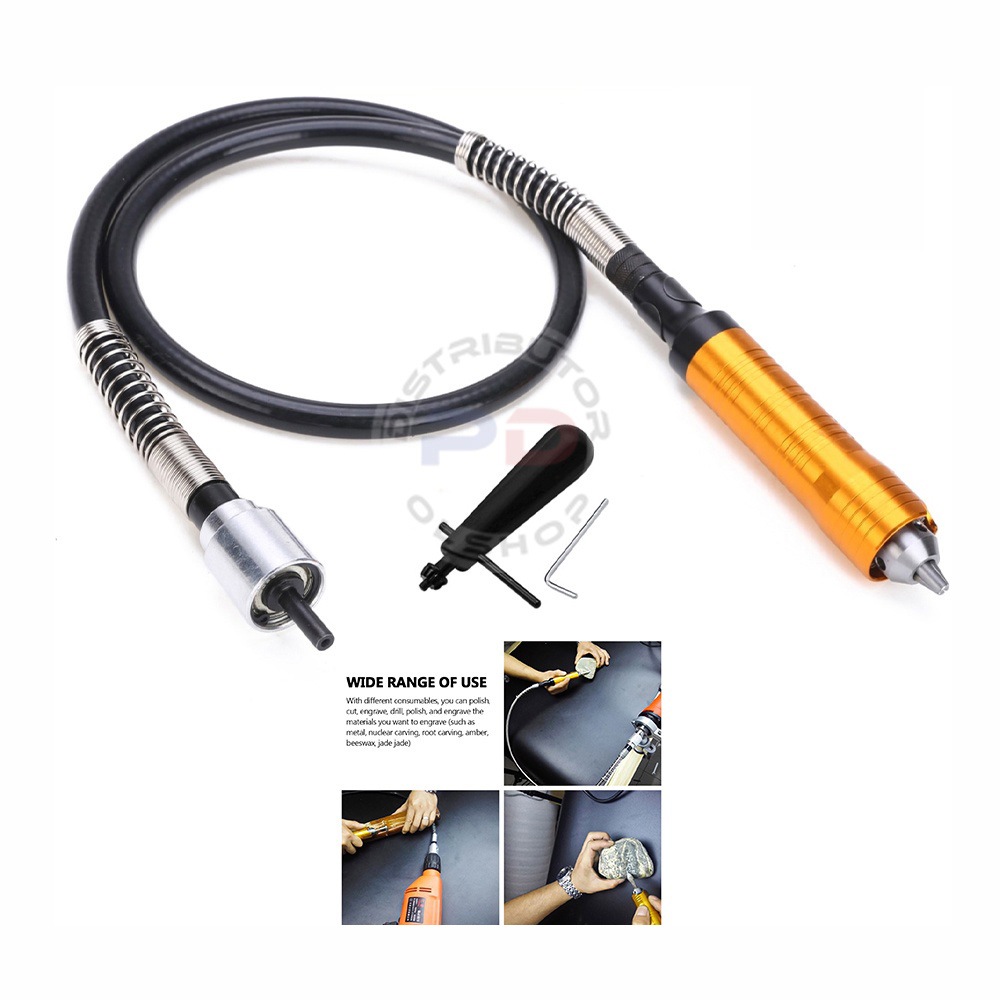 294e053fcc55a0e9aa5048dd8f5558a8 Flexible Drill Shaft 6mm Kabel Bor Tuner Mesin Bor Tangan Gantung Extension Adaptor - Image 1