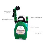 Mini Hose Reel Selang Air Portable 10 Meter Set Gulung Garden Taman Kebun