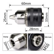 Chuck Key 10mm Adaptor Kepala Bor ke Gerinda 4 Inch M10 Converter Drill Grinder Universal - Image 4
