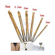 HSS Grooving Set 6 PCS Saw Drill Bit Mata Bor Gergaji Potong Besi Kayu Serbaguna