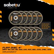 Mata Gerinda Flap Disc 4 Inch – Amplas Tumpuk untuk Kayu dan Besi