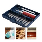 Hobby Knife Tool Set 13 PCS Pisau Ukir Mini Pahat Kayu dan Kerajinan Serbaguna