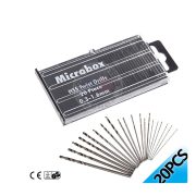 Set Mata Bor Micro PCB 20 Pcs 0.3–1.6 mm untuk Mini Drill