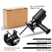 Adaptor Jigsaw untuk Mesin Bor Reciprocating Saw Adapter Gergaji Kayu Universal - Image 3