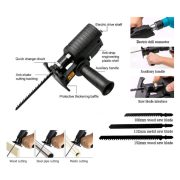 Adaptor Jigsaw untuk Mesin Bor Reciprocating Saw Adapter Gergaji Kayu Universal