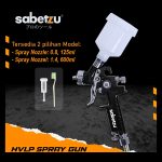 Sabetzu Spray Gun HVLP Tabung Atas 125ml / 600ml Alat Semprot Cat Angin Air Spray Gun