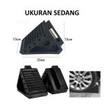 Ganjal Ban Karet Ukuran Sedang – untuk Mobil, Motor & Truk (Wheel Chock)