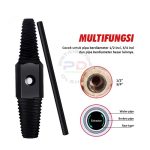 Pipe Screw Extractor Alat Pencabut Drat Pipa Kran Patah Putus Pembuka Baut Rusak