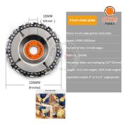 Chainsaw Wood Carving Disc 4 Inch Mata Gerinda Gurinda Ukir Kayu Pahat Serbaguna