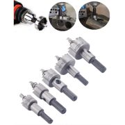 HSS Hole Saw Set 5 Pcs Mata Bor Lubang Kayu Besi Plastik Metal Serbaguna - Image 2
