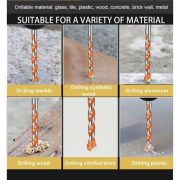 Mata Bor Multi Fungsi 6 8 10 12mm untuk Besi Kayu Beton Granit Kaca Plastik Universal - Image 3