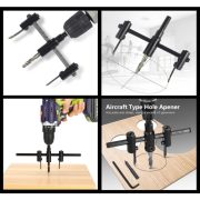 Kepala Mata Bor Papan Kayu Adjustable Circle Hole Saw Jangka Cutter - Image 3