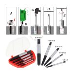 Tap Balik Set 5 PCS Screw Extractor Pembuka Baut Patah Rusak Ulir Macet