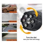 Jet Cleaner Head Gun 6in1 Nozzle Kepala Spray Adaptor Quick Release High Pressure Washer