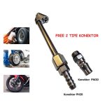 Air Chuck Inflator 2in1 Quick Coupler Release Kepala Pompa Ban Mobil Motor Truk Metal