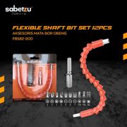 Flexible Extension Adaptor Set 12 PCS Kepala Bor Obeng Magnetic Screwdriver Bit Universal - Image 4