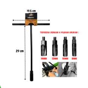 Kunci T Sok 8, 10, 12, 14 mm – Socket Wrench Set