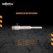 SDS Plus Connecting Adaptor L160mm Hole Saw Mata Bor Beton Bobok Tembok Universal - Image 2