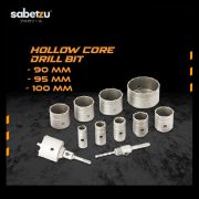 SDS Hollow Core Drill Bit 90 95 100mm Kepala Mata Bor Beton Core Drill Heavy Duty