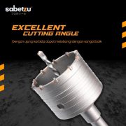 Hollow Core Drill Bit SDS Adaptor 60mm 65mm 70mm Kepala Mata Bor Beton Core Cutter - Image 3