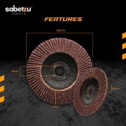 Mata Gerinda Flap Disc 4 Inch – Amplas Tumpuk untuk Kayu dan Besi - Image 2