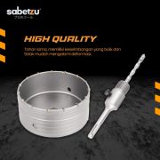 Hollow Core Drill Bit SDS Adaptor 60mm 65mm 70mm Kepala Mata Bor Beton Core Cutter - Image 4