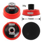 Backing Pad Rubber Plate Mesin Poles 3 Inch M14 Tatakan Polisher Universal