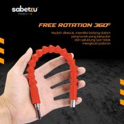 Flexible Extension Adaptor Set 12 PCS Kepala Bor Obeng Magnetic Screwdriver Bit Universal - Image 2