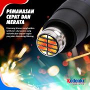 Hot Air Gun 1500W Heat Gun Pistol Pemanas Elektrik Serbaguna DIY Industrial - Image 3