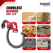 Blower Baterai Cordless 2in1 Vacuum Tiup Hisap Debu Dryer Angin Portable - Image 3