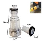 Konektor Inlet Jet Cleaner 3/4 Inch – Filter Quick Release Washer Steam