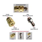Adaptor Nepel Quick Release M14, 1/4, G1/4 – Konektor Male Female