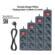 Stop Kontak Colokan Terminal Listrik 2 3 4 5 Lubang Multi Socket Universal