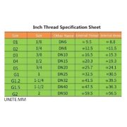 Double Nipple Adapter 1/4 to 1/2 Inch Kuningan Nepel Drat Luar Dalam Brass Fitting - Image 3