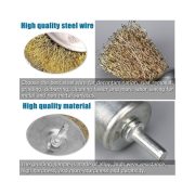 Mata Bor Sikat Kawat Besi Mangkok 5PCS Wire Brush Penghilang Karat Pembersih Logam - Image 4