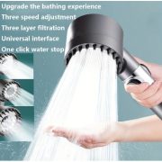 Shower Head Turbo High Pressure Water Saving Adjustable Kepala Pancuran Hemat Air - Image 3