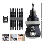 Obeng Cebol BB Set 13in1 Screwdriver Dua Arah Bolak Balik Gagang Karet Serbaguna