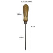 Ice Pick Pemecah Es Batu Alat Penghancur Es Balok Kuat Tajam Stainless Steel - Image 4