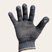 Safety Glove Rajut Hitam Bintik Dot Anti Slip Sarung Tangan Kerja Tebal Serbaguna - Image 2