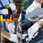 Safety Glove Rajut Hitam Bintik Dot Anti Slip Sarung Tangan Kerja Tebal Serbaguna - Image 3