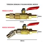 Valve Stop Kran Jet Cleaner 1/4 Inch – Nozzle Spray Kuningan High Pressure