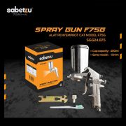 Spray Gun F75 400ml Air Spray Gun Kompresor Angin Tabung Atas Cat Mobil Motor Heavy Duty