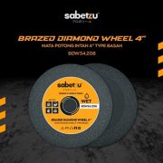 Mata Gerinda Potong Brazed Diamond Wheel 4 Inch Tipis Multi Fungsi Dry Wet Saw Blade Gurinda - Image 3
