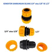 Nepel Konektor Selang Air 1/2, 3/4, 5/8 Inch – Adaptor Male Female Kuat & Anti Bocor - Image 7