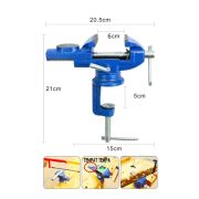 Bench Vise 2” 50mm Ragum Catok Meja 360 Derajat Penjepit Besi Baja DIY Multifungsi