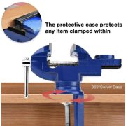 Bench Vise 2” 50mm Ragum Catok Meja 360 Derajat Penjepit Besi Baja DIY Multifungsi - Image 4